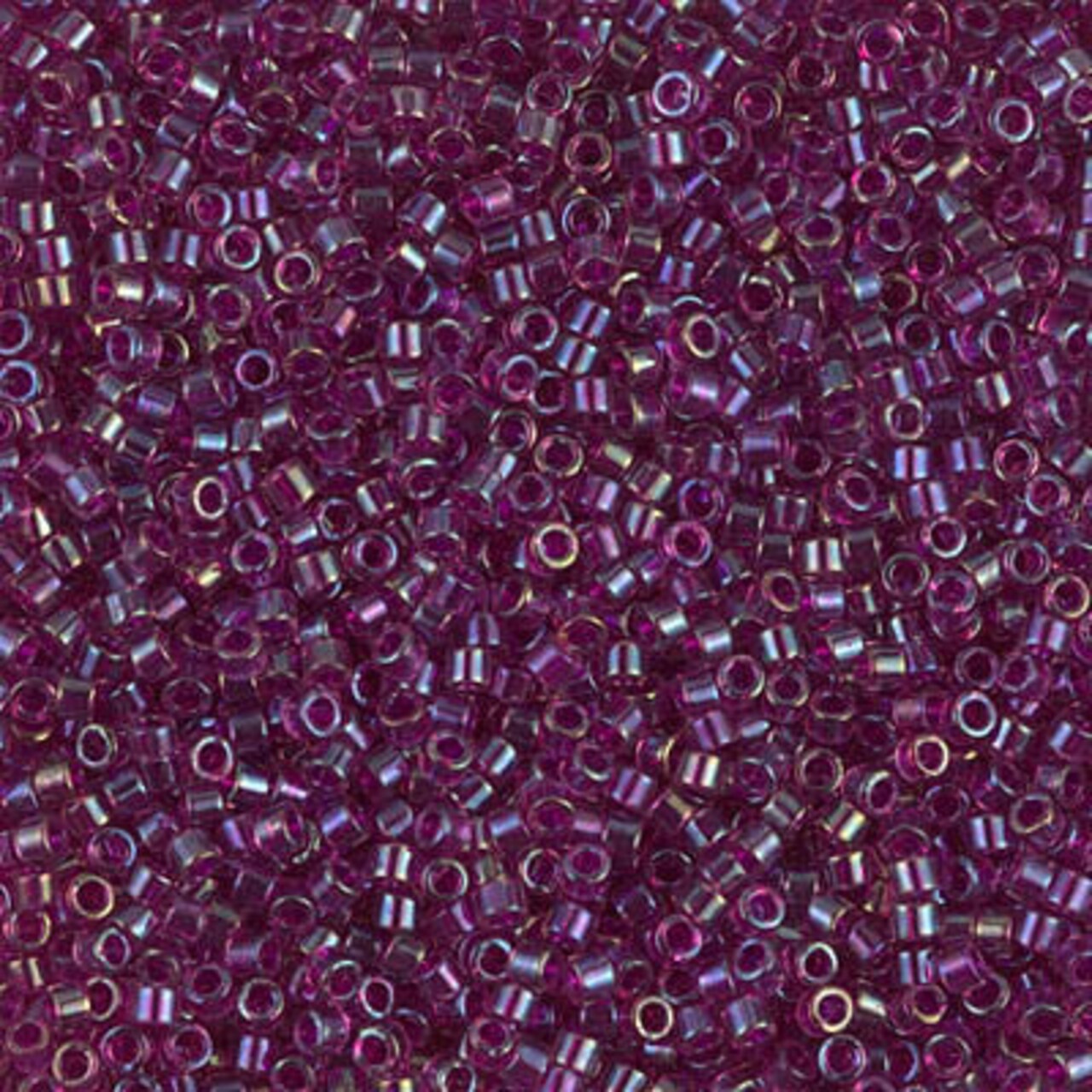 Miyuki Delica Bead 11/0, DB1747, Fuchsia Lined Amethyst AB, 5 grams